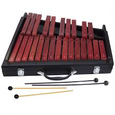 Wooden Xylophone For Adults 25 Note Xylophone With Professional Case 2 Mallets Xylophone Glockenspiel Instrument Glockenspiel