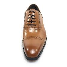 Classic Pointed Toe Light Brown Men Oxford Shoes With Brogue Details Oxford Shoes Men Oxford Shoes Oxford Shoes Heels