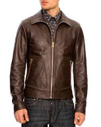 N2jwa Dolce Gabbana Leather Bomber Jacket Dark Brown Leather Bomber Jacket Leather Bomber Lambskin Leather Jacket