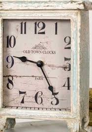 Decorative Table Clock Distressed Table Clock Vintage Desk Clocks Rustic Desk Clocks Antique Tab Farmhouse Decor Farmhouse Clocks Rustic Southwestern Decor