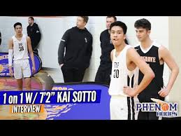 According to his father ervin sotto, kai is actually projected to grow to around 2.28m in the next couple of years. 1 On 1 W 7 2 Kai Sotto Talks Usa Move Recruiting Being The Pride Of The Philippines Youtube