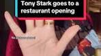 Tony Stark went to a restaurant opening and this is how it went ... - TikTok
