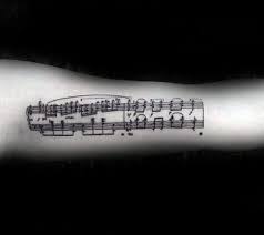 Just discuss the art, size, and color, then. 50 Music Staff Tattoo Designs For Men Musical Pitch Ink Ideas