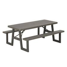 Lifetime 6 Foot W Frame Picnic Table Brown 60233 Folding Picnic Table Wooden Picnic Tables Folding Picnic Table Plans