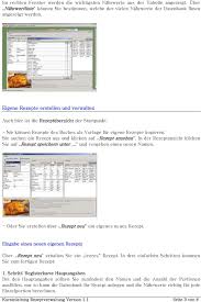 Das lange suchen hat mit der praktischen word vorlage für rezepte endlich ein ende. Rezeptverwaltungs Software Kurzanleitung Pdf Free Download