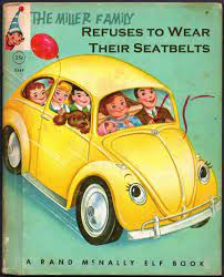 The Millers Haha Fun Humour Reading Volkswagen Yellow Car Childrens Books
