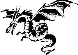Black And White Dragon Openclipart White Dragon Black And White Dragon
