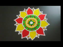 Beautiful Rangoli Design Diwali Special Rangoli Design Easy Rangoli With Dots Kolam Yo In 2020 Rangoli Designs Diwali Special Rangoli Design Special Rangoli
