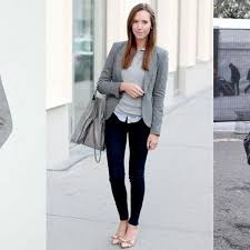Blank nyc the nightingale faux leather blazer ( $98) $50. What To Wear With A Grey Blazer Female