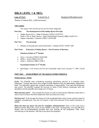 They asked the bank to give a report on the financial standing of easy power to see whether. Tutorial 2 Negligent Misstatements