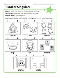 Plural Or Singular Worksheet Education Com Plurals Plurals Worksheets Kindergarten Math Workbook