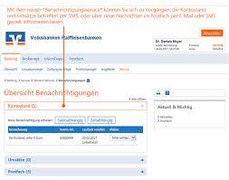 Here is an overview of all functions and services: Online Banking Benachrichtigung Vr Bank Schleswig Mittelholstein