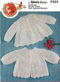 Peter Pan 304 Two Designs Baby Matinee Coats Vintage Crochet Pattern Pdf Instant Download Baby Knitting Patterns Crochet Baby Sweaters Vintage Crochet Pattern