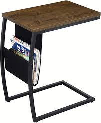 Sonoma goods for life® canton end table. Amazon Com Sriwatana End Tables Living Room Vintage Sofa Side Couch Table With Side Pocket C Shaped Table For Coffee Snack Laptop Dark Walnut Home Kitchen