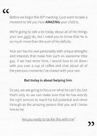Letter To Parent Of A Boy With Special Needs Before We Begin This Iep Meeting I Just Want T Letter To Parents School Psychology Resources School Psychology