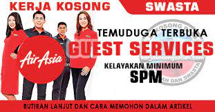 Permohonan jawatan kosong di kumpulan wang simpanan pekerja (kwsp) berikut meru… iklan jawatan kosong di institut penyelidikan dan kemajuan pertanian malaysia (mardi). Temuduga Terbuka Air Asia Kota Kinabalu Guest Services Jawatan Kosong Terkini Negeri Sabah