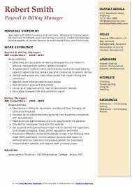 This billing specialist job description is optimized with basic job duties to help you attract qualified candidates. Billing Manager Resume Samples Qwikresume