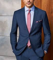 Anzug Fur Herren Modern Fit Dunkelblau Business Hochzeitsgast Rote Krawatte Hellblaues Hemd Anzug Und Krawatte Anzug Herren Anzug Mode