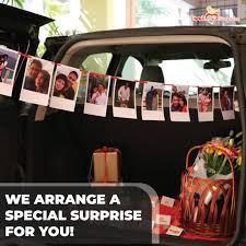 Birthday Surprise For Husband In Car Surprise In A Car Treat With A Trunk Full Of Surprises Birthday Surprise Anniversary Surprise Surprise