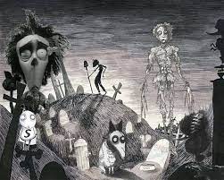 Timothy walter burton is an american film director, producer, writer, and artist known for his gothic fantasy and horror films such as beetl. Tim Burton Art Wallpapers Top Free Tim Burton Art Backgrounds Wallpaperaccess