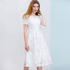 Elegant White Black Sleeveless A Line Knee Length Dress Uniqistic Com Elegant Knee Length Dresses White Short Dress Casual White Dress
