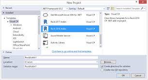 Check this video, you can repair the installation remember that by default from the installation you can choose the packages to install, the video shows how to add templates from the same program, i hope it will be useful. The Building Coder Revit 2018 Visual Studio Net Add In Wizards