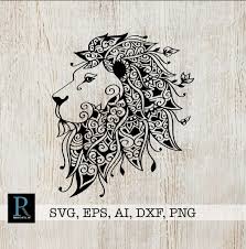 Download Mandala Lion Svg Zentangle Lion Svg Etsy In 2021 Lion Mandala Mandala Svg
