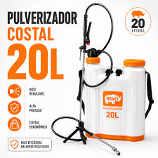 PULVERIZADOR 20L COSTAL MANUAL PRESSAO - RINO
