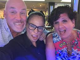 Vanessa, Melissa and I acting goofy in the lobby bar!