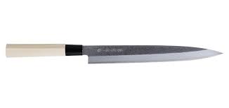Couteau Japonais Yanagiba Kanetsune Damas 24 Cm Kc502 Couteaux Ja En 2020 Couteau Damas Lame Damas