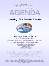 Meeting of the Board of Trustees Monday, May 20, 2013