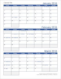 12 month calendar 2021 excel. Quarterly Calendar Template