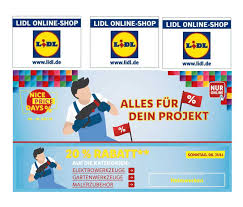 So deckt das sortiment des labels die bereiche wohnen. Heute Im Lidl Online Shop 20 Rabatt Auf Alle Artikel Aus Der Kategorie Baumarkt