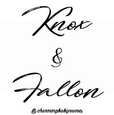Knox Fallon Unique Character Names Cute Baby Names Baby Girl Names Baby Names