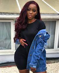 Nother Comfy Look Featuring Fashionnova Wearing My Berry Boujee Itslabellobeauty Hair Unit Novabab Burgundy Hair Black Girl Burgundy Hair Dark Red Hair