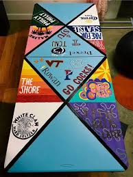 Handpainted Customized Pong Tables Will Stand Out They Will Be Primed With A Specific Plas In 2020 Beer Pong Table Painted Diy Beer Pong Table Beer Pong Table Designs