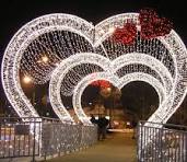 Outdoor 3D Giant Heart-Shaped Christmas Decor Arch Motif ...