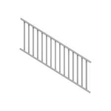 Fade resistant and built to last, the walton straight vinyl railing kit is produced leveraging our exclusive, engineer. Barrette Outdoor Living 3 Ft H X 8 Ft W Vinyl Stair Railing Wayfair
