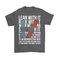 Lean With It Rock With It Lyrics That Mean Nothing Lean With It Rock With It Twenty One Pilots Lyrics Shirts Lyric Shirts Twenty One Pilots Lyrics Twenty One Pilots