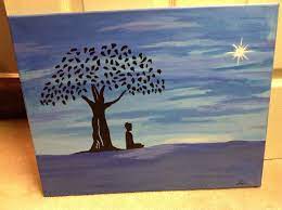 Buddha Under Bodhi Tree Painting