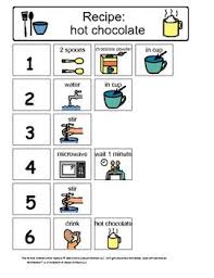 Visual Recipes For Kids With Autism Visual Recipes Life Skills Class Teaching Life Skills