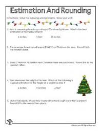 Your young student can practice using adjectives for a christmas scene in this worksheet. 3rd Grade Mid Year Review Math Worksheets For Christmas Woo Jr Kids Activities