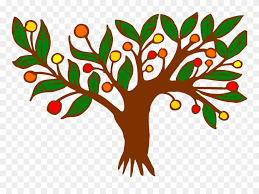 How to draw a fruit tree. Fruit Tree Color Drawing Branch Colour Clip Art Of A Tree Png Download 766790 Pinclipart