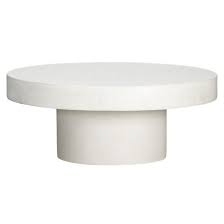 Rated 4.5 out of 5 stars. Chic Round White Concrete Coffee Table For Sale Round Coffee Table Modern Coffee Table White Round Coffee Table