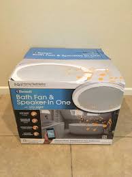 Home Netwerks Bluetooth Bathroom Exhaust Fan And Speaker 90cfm 7130 02 Bt New Exhaust Fan Bathroom Exhaust Fan Bath Fan