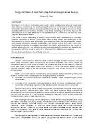 Savesave media sosial dan kesannya for later. Doc Pengaruh Media Sosial Terhadap Perkembangan Anak Remaja Alcianno G Gani Academia Edu
