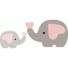Silhouette Design Store Elephants Mom And Baby Elephant Elephant Applique Elephant Stencil