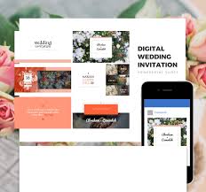 There is a wide range of design selections where you can get references when formatting your wedding card invitation. Digital Wedding Invitation Wedding Invitation Wedding Gift Powerpoint Template