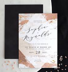 Black And Rose Gold Wedding Invitations Modern Abstract Wedding Invitations Loving The Rose Gold And Black Ty Modern Wedding Invitations Templates Wedding Invitation Cards Wedding Invitation Content