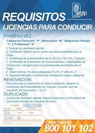 Licencia de conducir y requisitos
